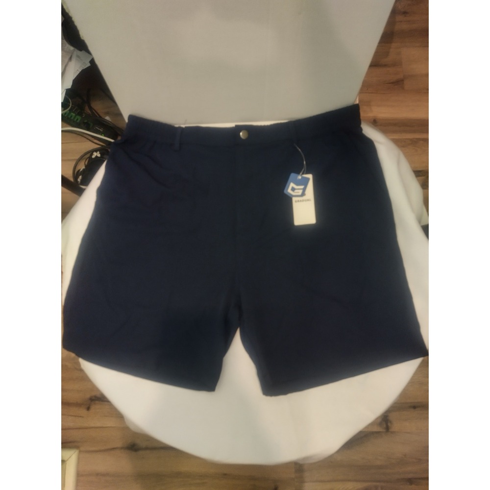 Gradual Mens Navy Blue Active Stretch Shorts Size 2XL NWT